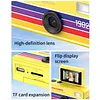 Keychain Digital Camera 1080P Retro Small Video Recorder Camcorder Support Memory Card for Travel Recording Birthday Gift for Friends