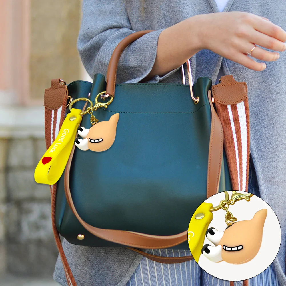 Letter A-Z Keychain Wacky Wizard Handbag Key Chain for Car Keys/Wallet/Backpack