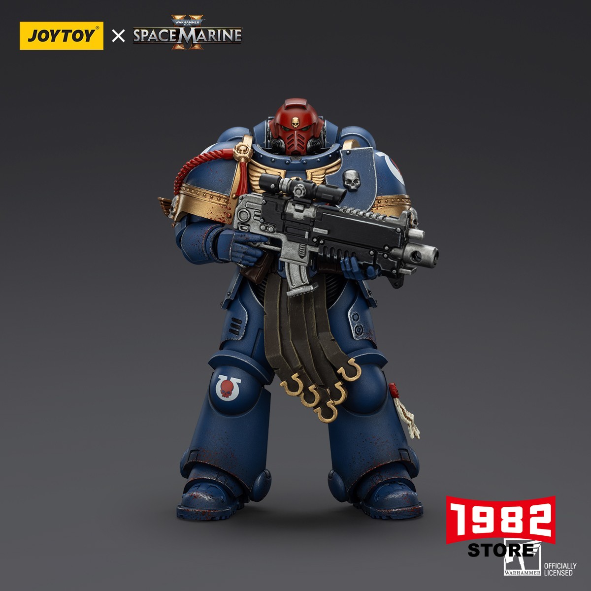 JOYTOY Warhammer 40K Ultramarines Sergeant Gadriel Collector Edition Soldier Action Figure Collectible Toy for 40K Fans
