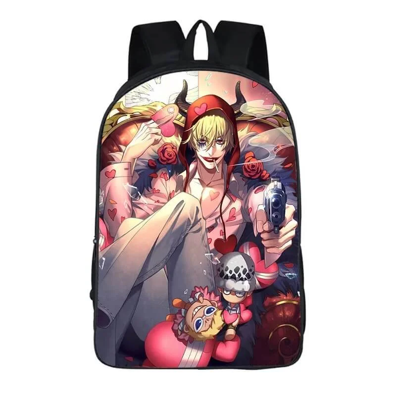 Buzzdaisy One Piece Monkey D. Luffy #14 Cosplay Backpack School Notebook Bag