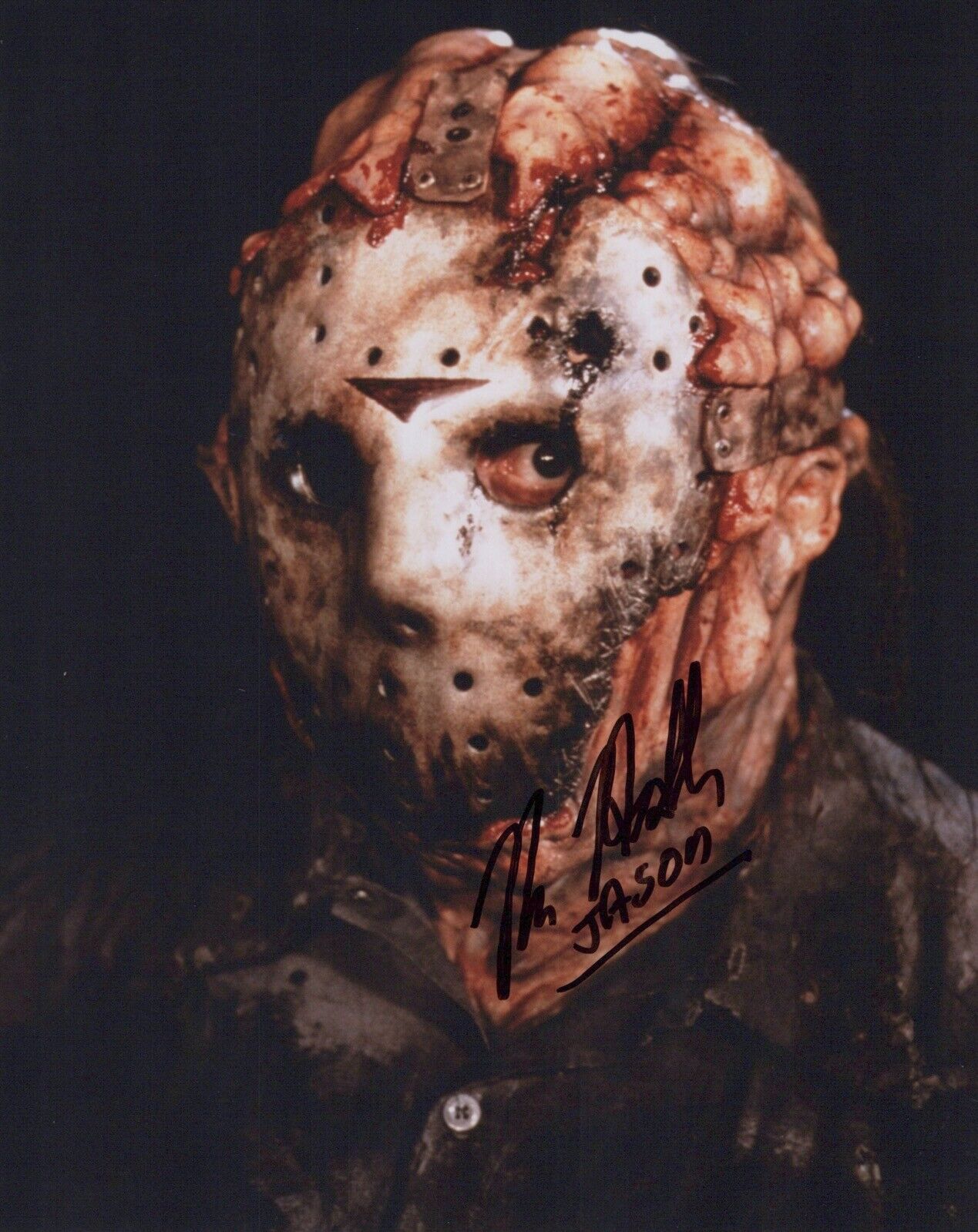 Friday the 13th 8x10 Photo Poster painting signed by actor Kane Hodder