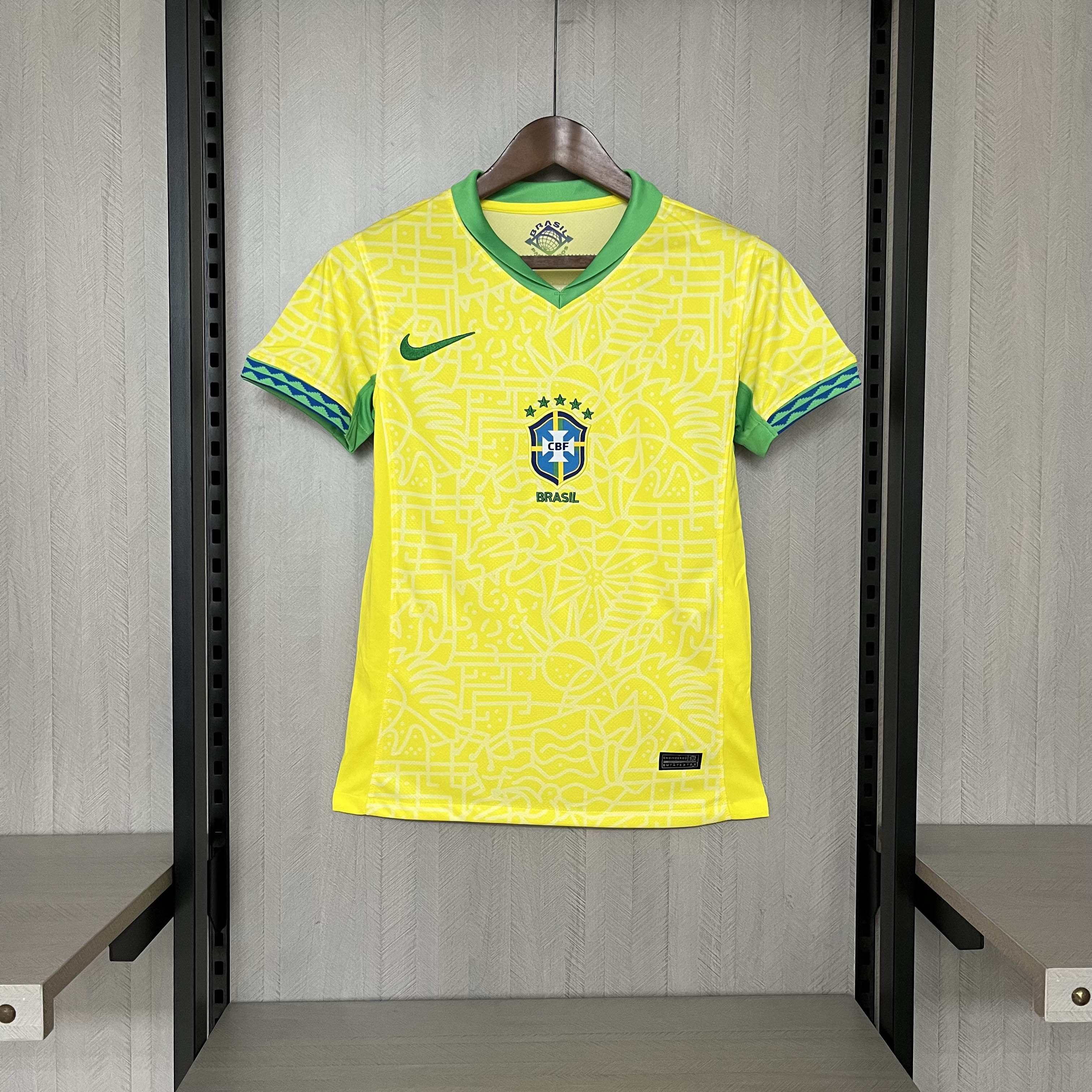 2024 Women Brazil Home-Football Shirt 1:1 Thai Quality- Maxi Kit