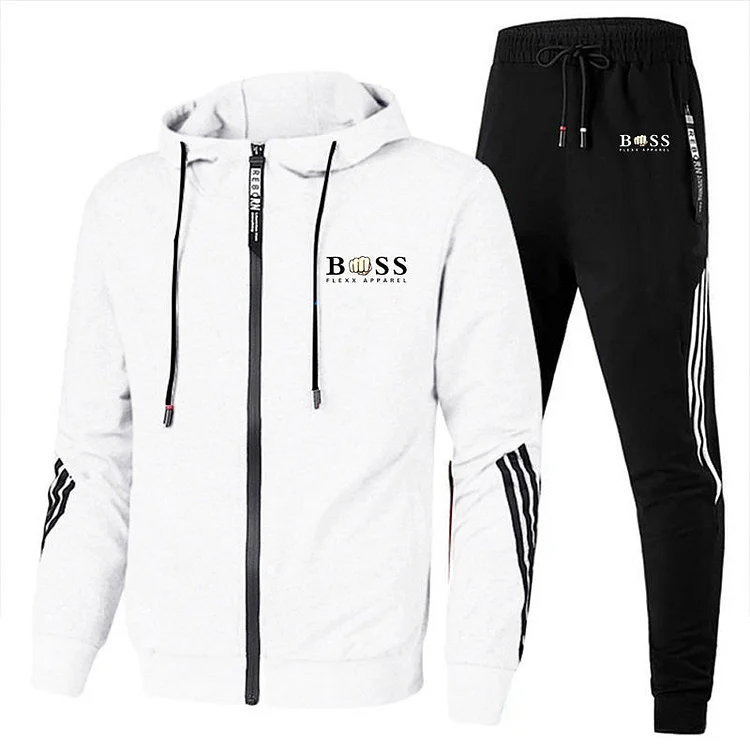 Men's Hoodie Casual Sports Sweater Two-piece Set