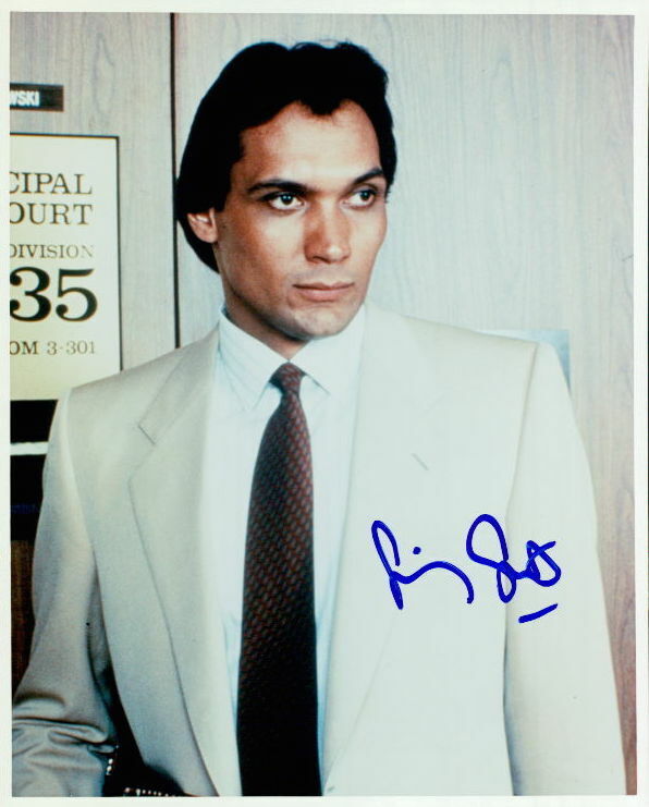 Jimmy Smits (L.A. Law) signed 8x10 Photo Poster painting