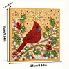 (25x25cm)DIY Pearl Painting Xmas Framed Handmade Pearl Material Art Kit Living Room Decor