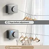 Indoor And Outdoor Punch-Free Retractable Clothesline, Wall-Mounted Clothesline With Anti-Droop Function, Indoor Clothesline Is Suitable For Bedrooms, Balconies, Hotels And Other Scenes