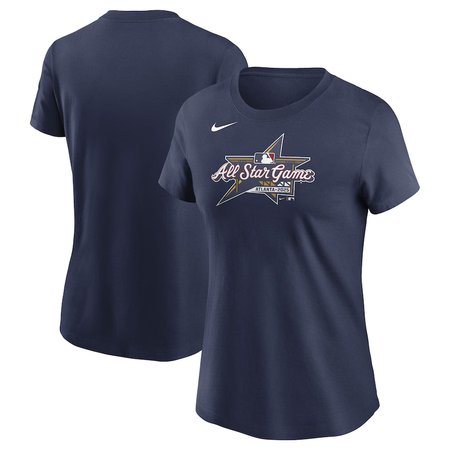 Women's  Navy 2025 MLB All-Star Game Logo T-Shirt