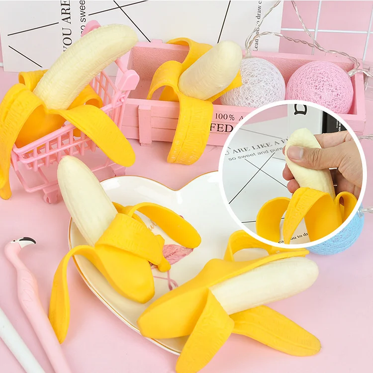 Cute Peeling Banan Venting Toys Popular Antistress Simulation Banana Children's Banana Venting Toys Kneading Squishy Toys | 168DEAL