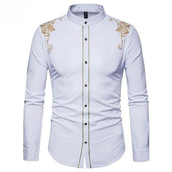 Men's Embroidered Long Sleeve Shirts