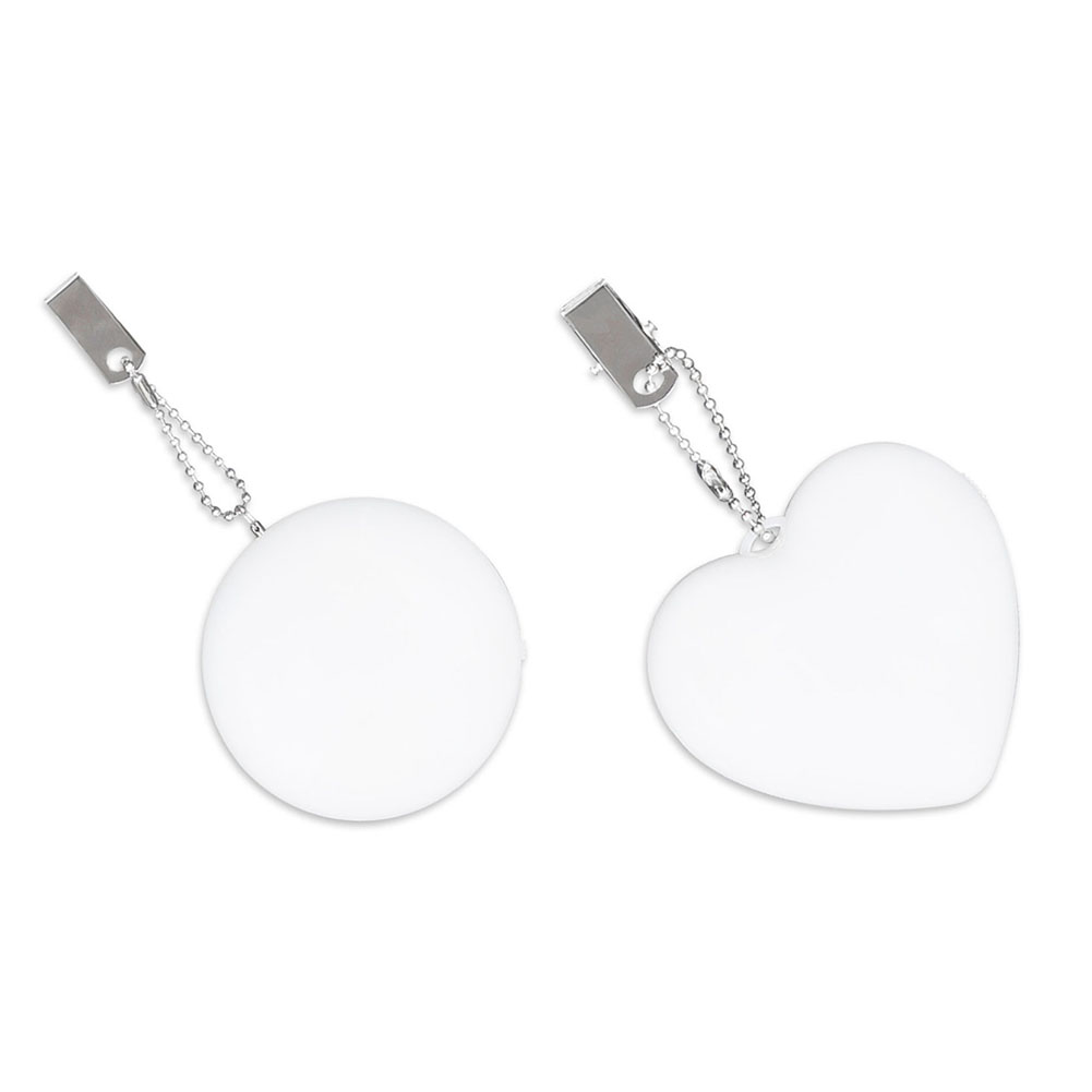 

LED Bag Lamp Love Heart Round Handbag Atmosphere Lights Decor with Keychain, Round shape, 501 Original