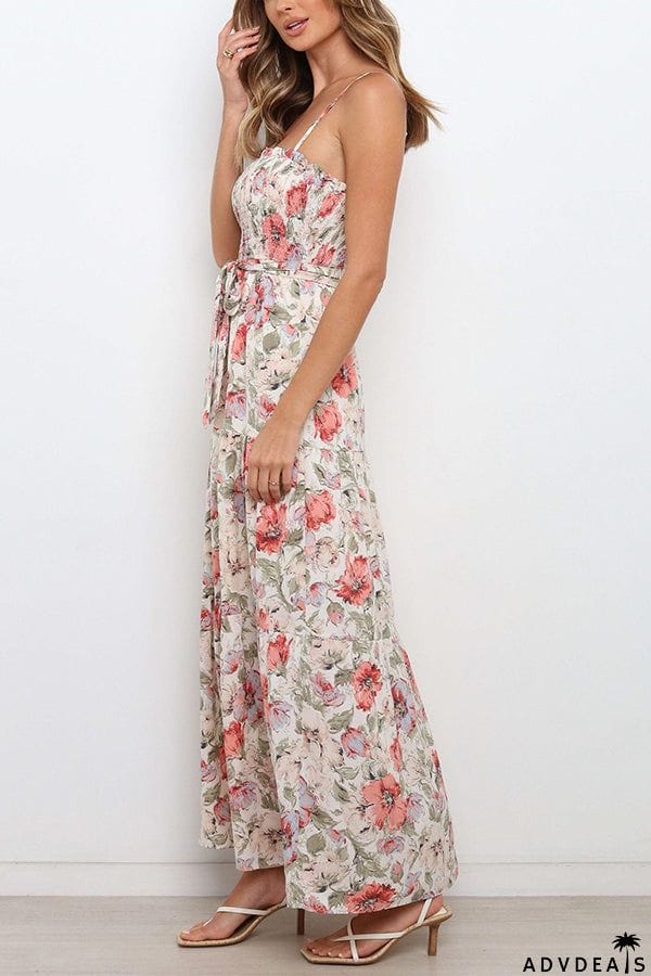 Love In The Air Tiered Floral Maxi Dress