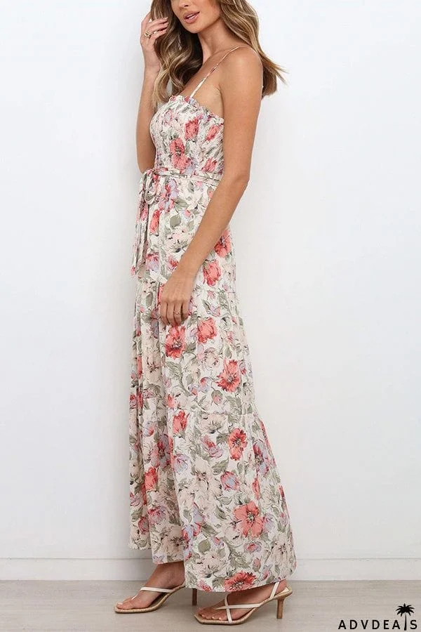 Love In The Air Tiered Floral Maxi Dress