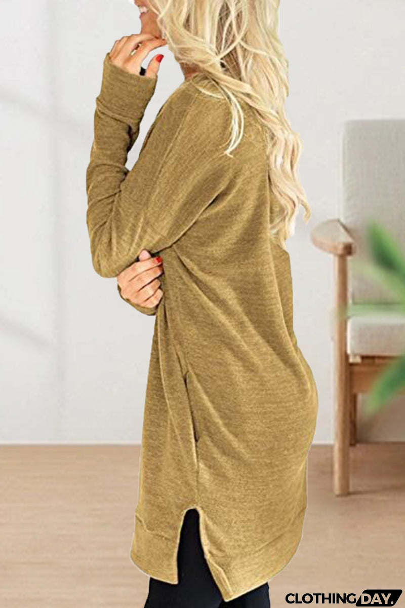 Casual Solid Solid Color V Neck T-Shirts