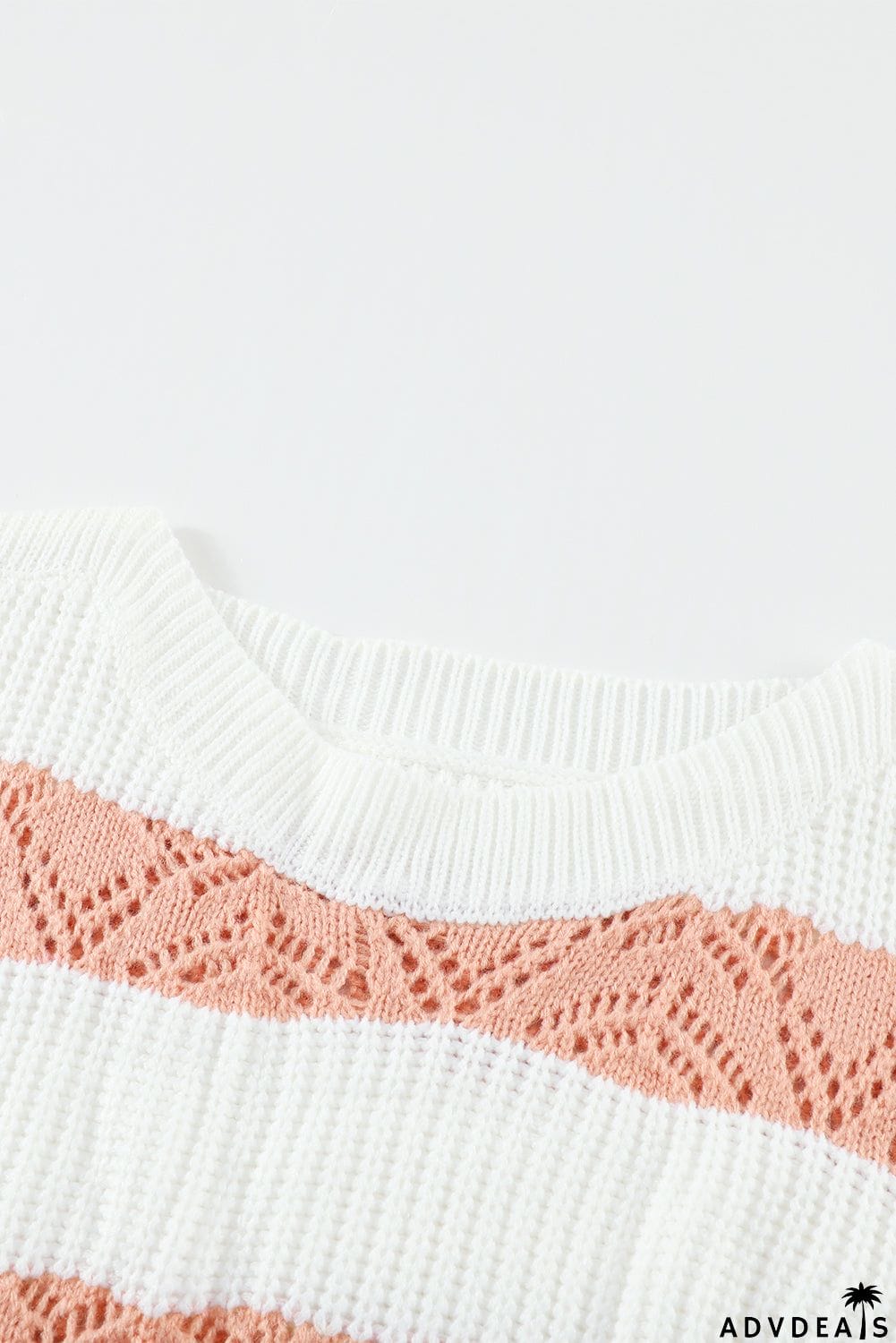 Striped Colorblock Knit Sweater