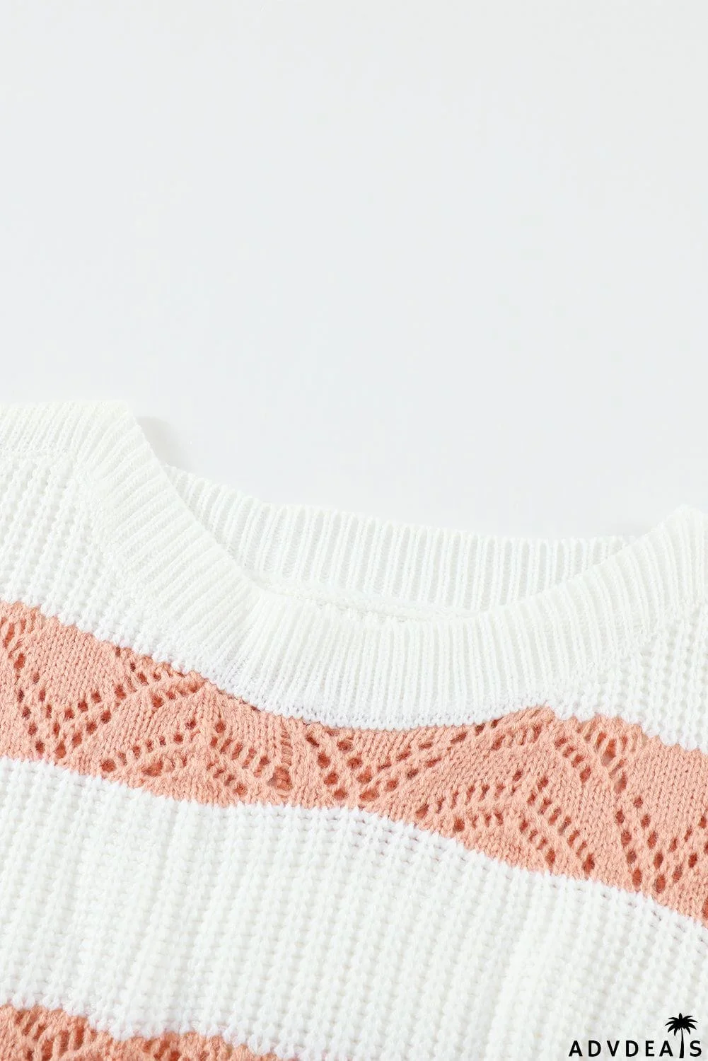 Striped Colorblock Knit Sweater