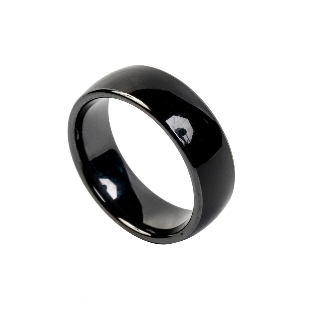 Customized Logo 13.56MHz NFC Smart Key Ring RFID Ceramics Rings for Social Media