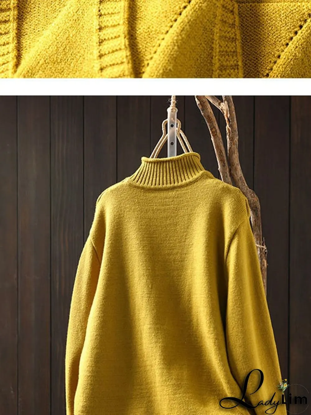 Women's Retro Artistic Loose Casual Pullover Sweater