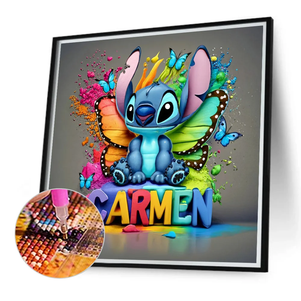 Full Round Diamond Painting 40*40cm - Butterfly Stitch