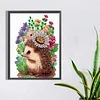>SALE<5D DIY Partial Special Shaped Drill Diamond Painting Hedgehogs Kit Decor 30x40cm