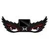 Dynamic Breathing Solar LED Car Window Warning Light Demon Eye
