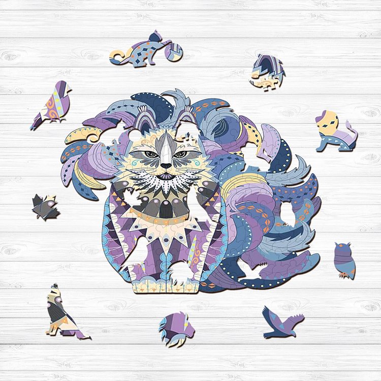 Nine Tails Cat Wooden Jigsaw Puzzle