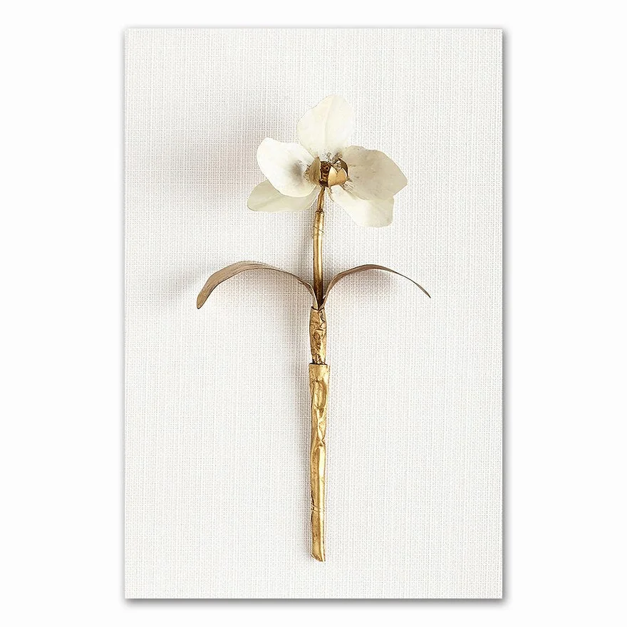 Golden plant leaves and flowers Wall art  canvas painting Wall Pictures for Living Room Nordic Decoration Pictures morden decor