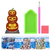 DIY Diamond Painting Wooden Desk Tabletop Ornament Kit (Halloween Pumpkin)