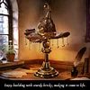 Fairy Tale Forest Magic Hat Light-Up Building Block Model Educational Assembly Toy (698 pieces)