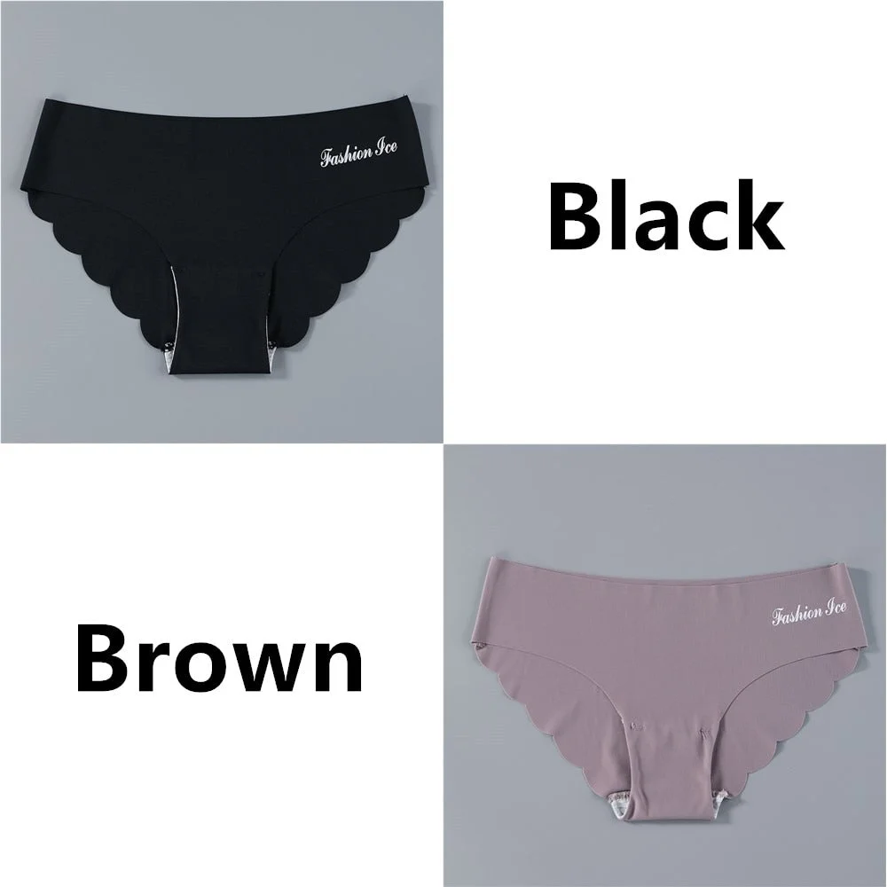 Seamless Women Pantys Girls Thongs Low Waisted Soft Woman Panties Briefs Fashion Solid Colors M-XL Sexy Underpants For Women New