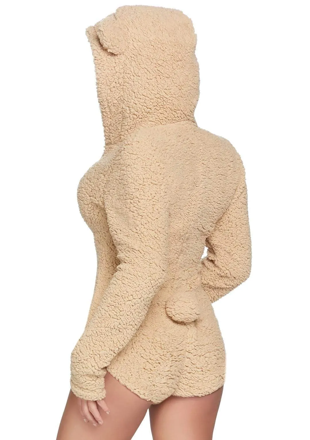 Teddy Bear Ultra Soft Bodysuit With Ear Hood