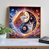 Tai Chi Bagua Katze und Hund - speziell geformtes Diamantgemälde - 30*30cm
