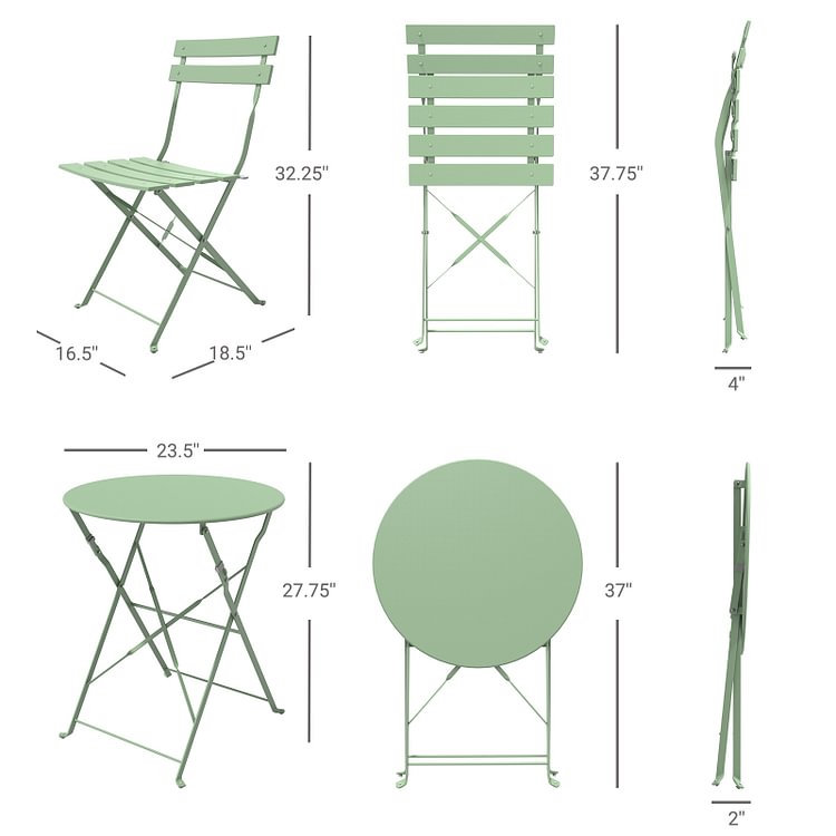 Outdoor Patio Furniture Sets (Sage Green)