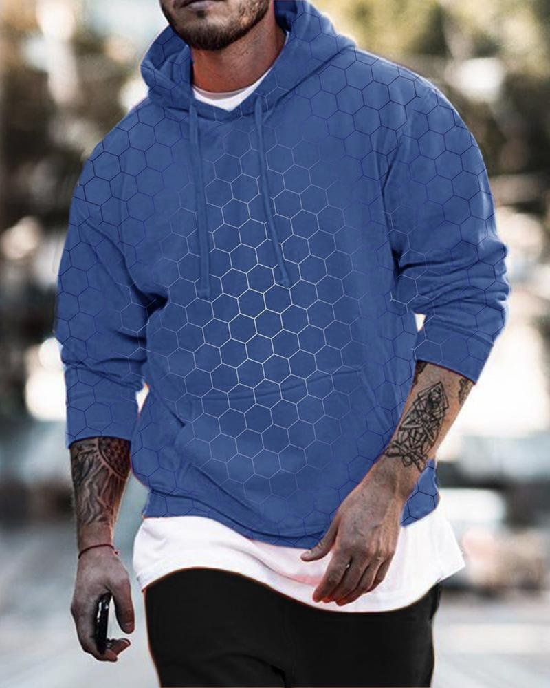 men's casual printing Hoodies