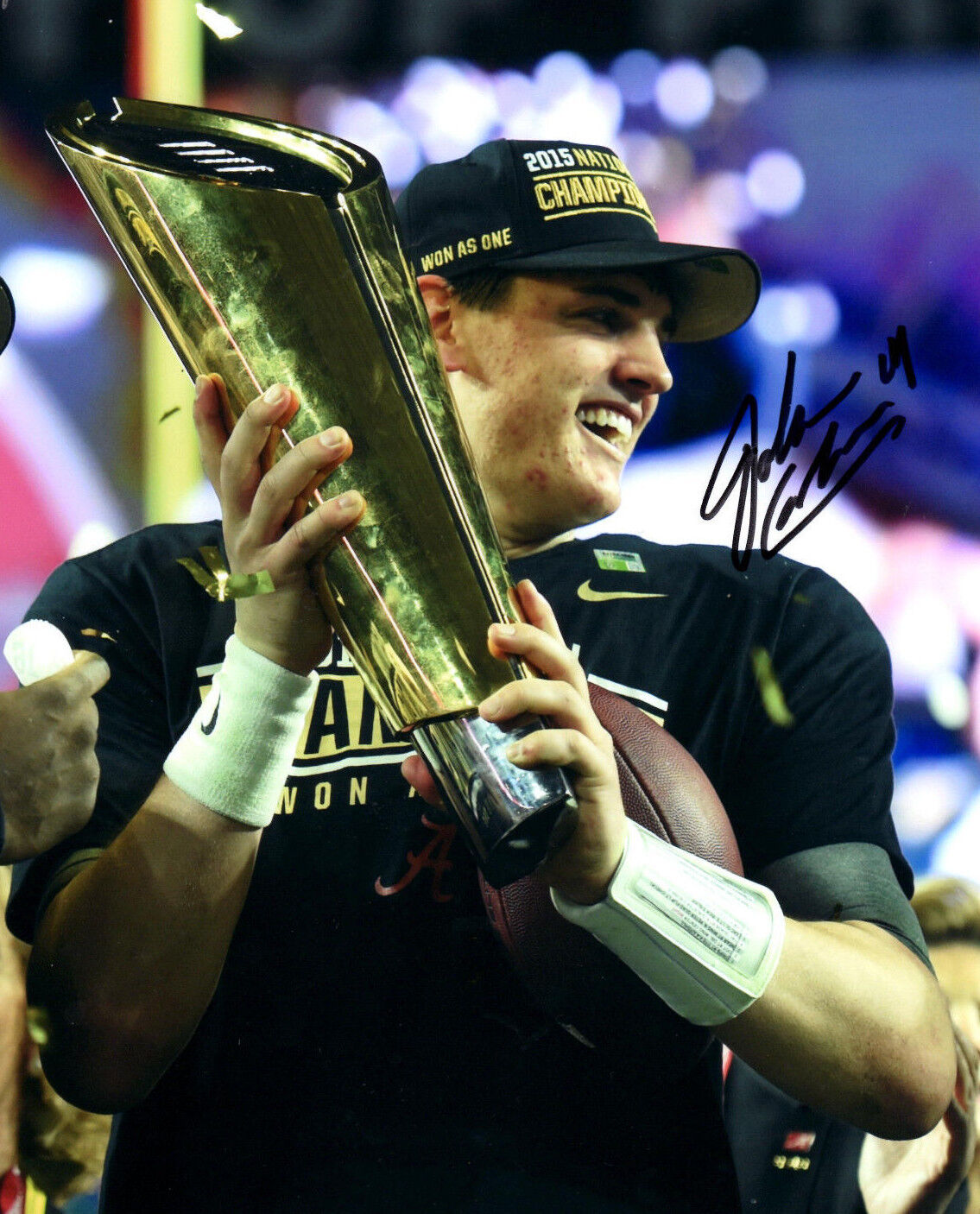 Jake Coker Reprinted autographed signed Photo Poster painting Alabama Jacob Coker ROLL TIDE!!