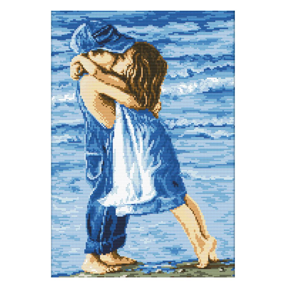 

Encounter - 11CT Stamped Cross Stitch - 38*52cm, 501 Original