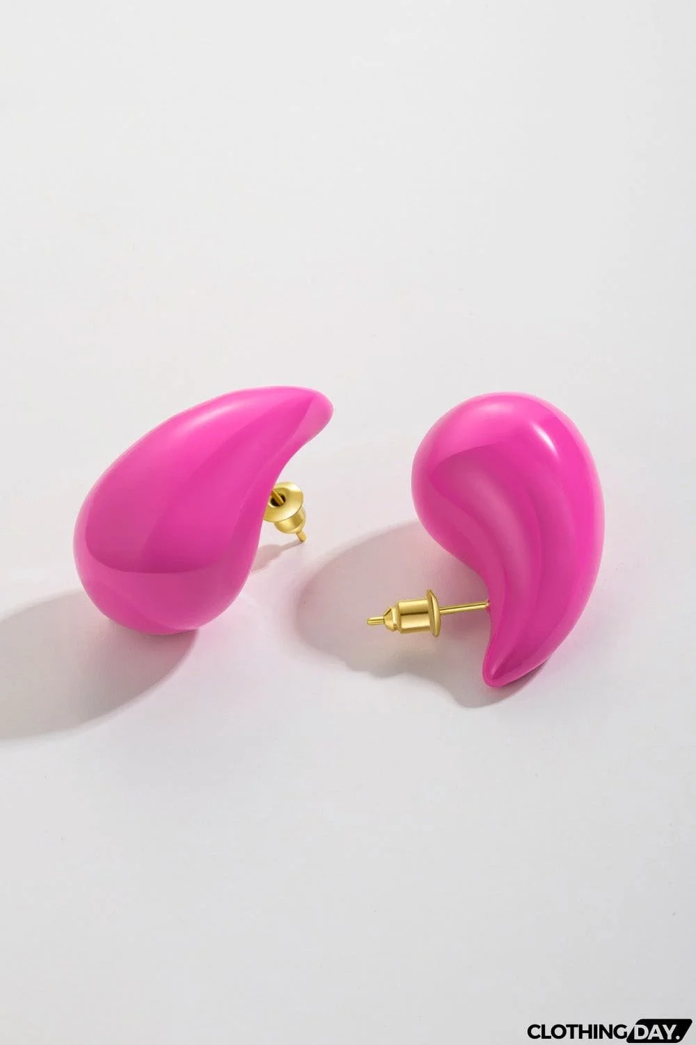 Big Size Water Drop Brass Earrings