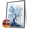 Diamond Painting -DIY Round Drill Blue Flower Tree(40x50cm)