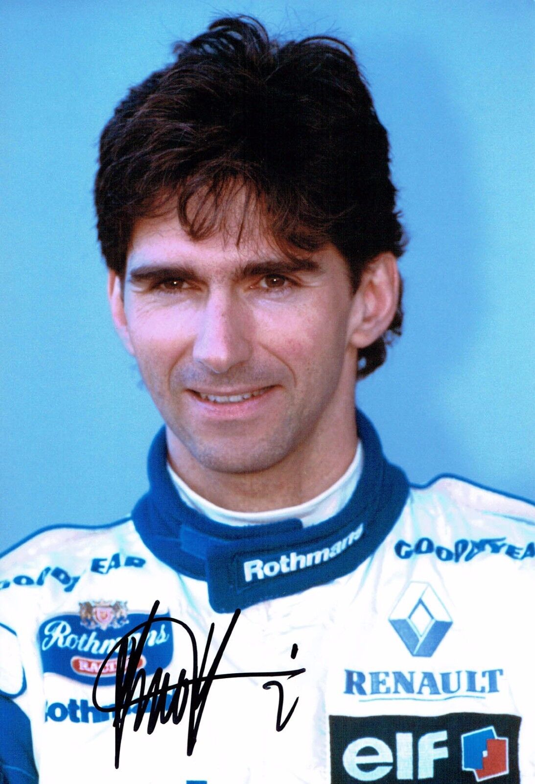 Damon HILL Signed Rothmans Renault Autograph 12x8 Portrait Photo Poster painting AFTAL COA