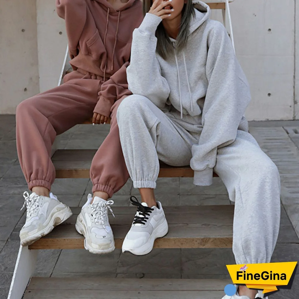 Two-Piece Sports Sweater Suit