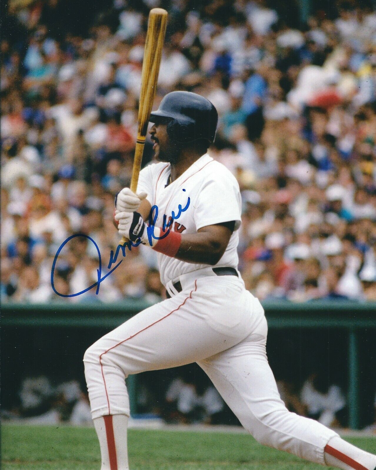 AUTOGRAPHED 8x10 JIM RICE HOF Boston Red Sox Photo Poster painting W/COA