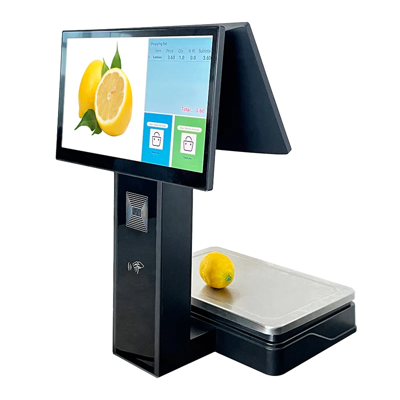New Trade Intelligent Operation Retail Environments RFID AI Commercial Scale with Printer for Fruits Store