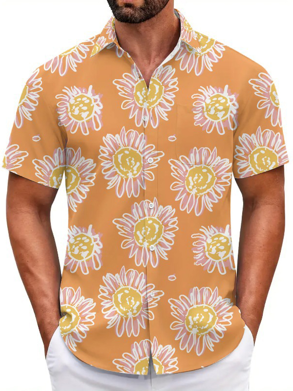 Hawaii West Coast Holiday Style Short Sleeves