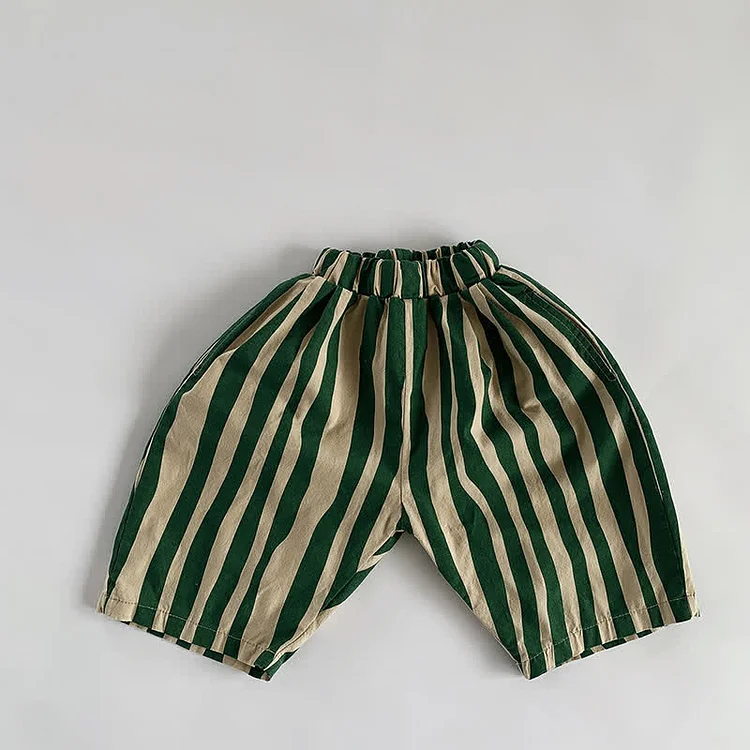 Toddler Boy Striped Capri Pants