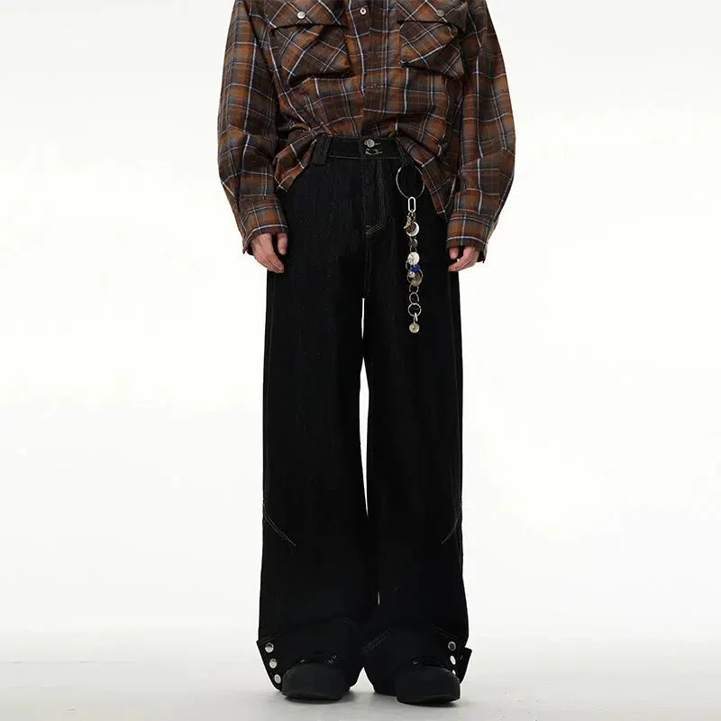 Aonga Black Wide Leg Jeans