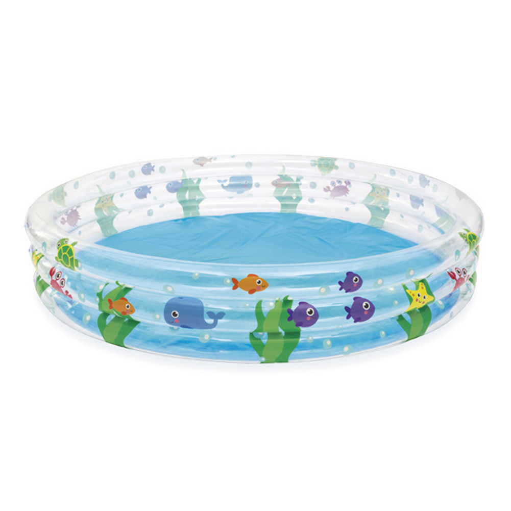 

3 Layers Kids Inflatable Pool Pump Outdoor Children Basin Bathtub Baby Toy, 501 Original