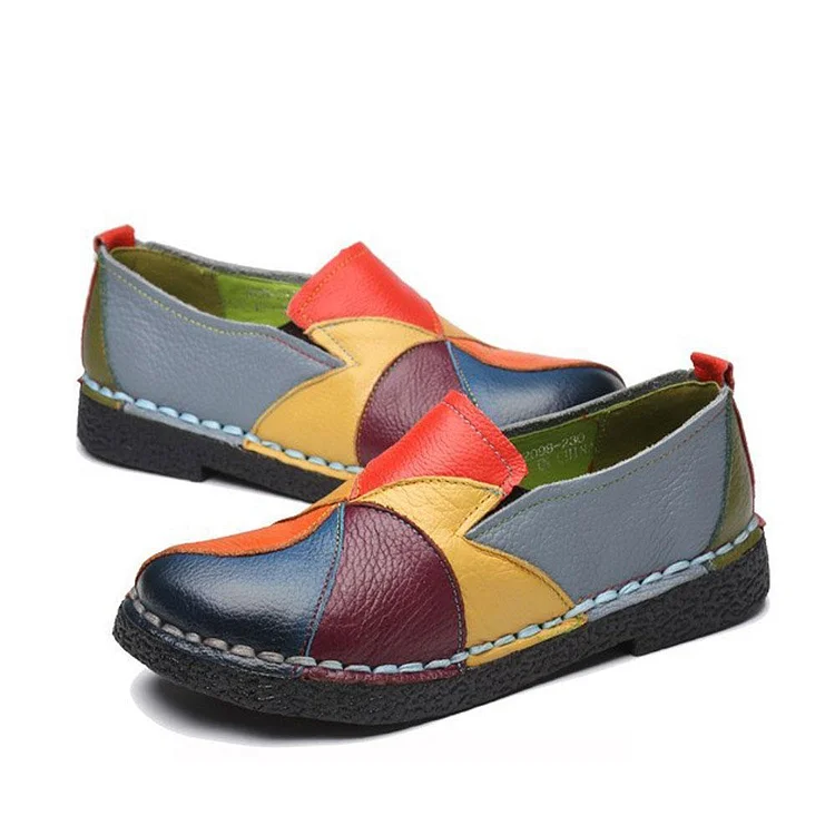 New Fashion Women's Leather Flat Shoes | 168DEAL