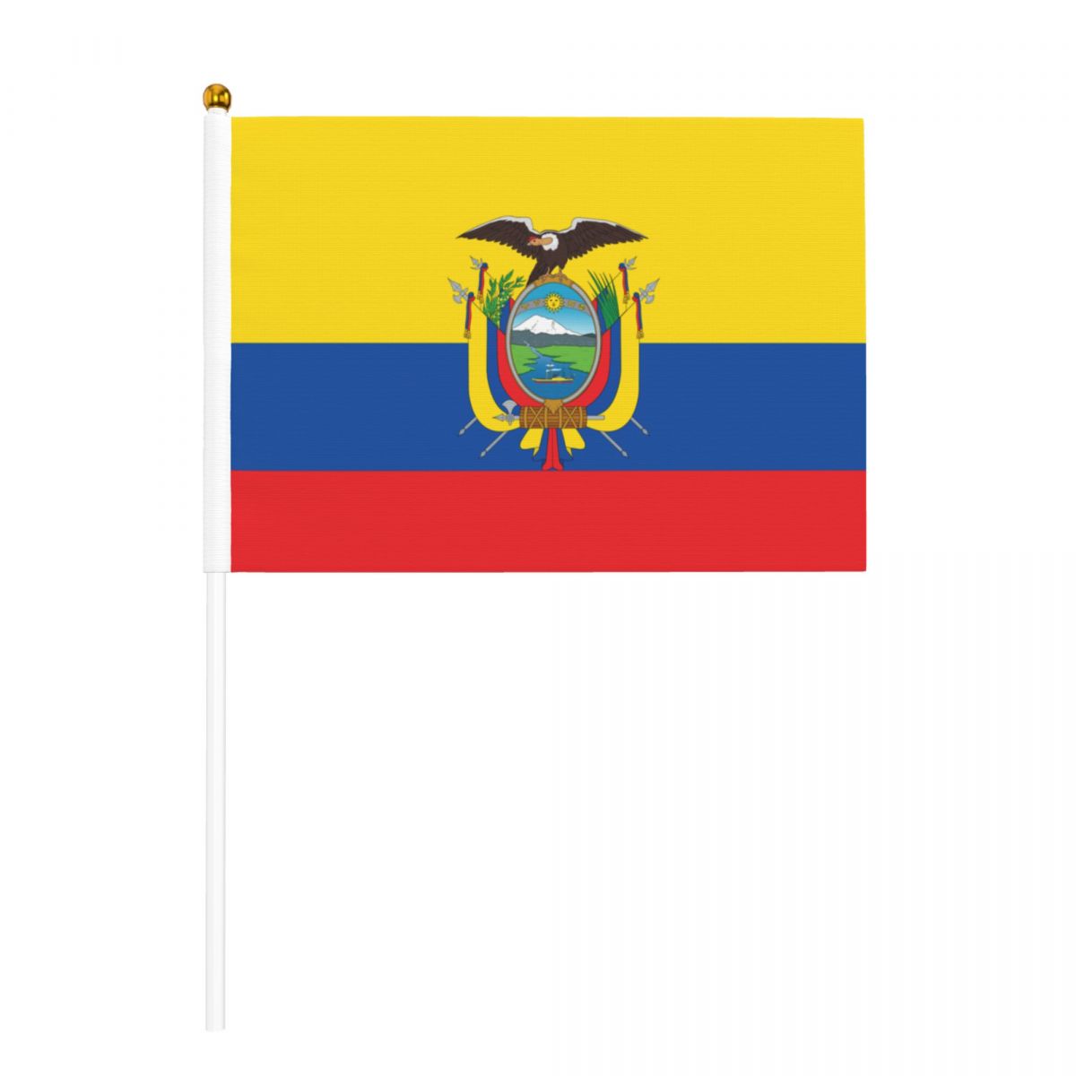 Ecuador Flag Hand Held Small Miniature Flags on Stick