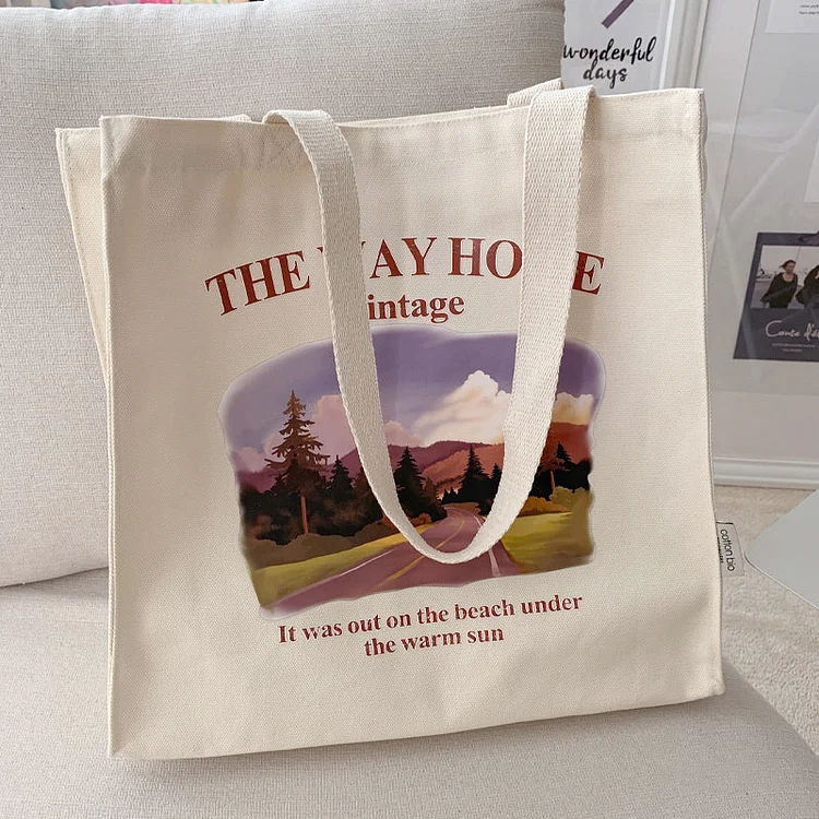 The Way Home Vintage tote bag