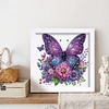 5D DIY Partial Special Shaped Drill Diamond Painting Kit Butterfly Decor With Frame Kit 18x18cm