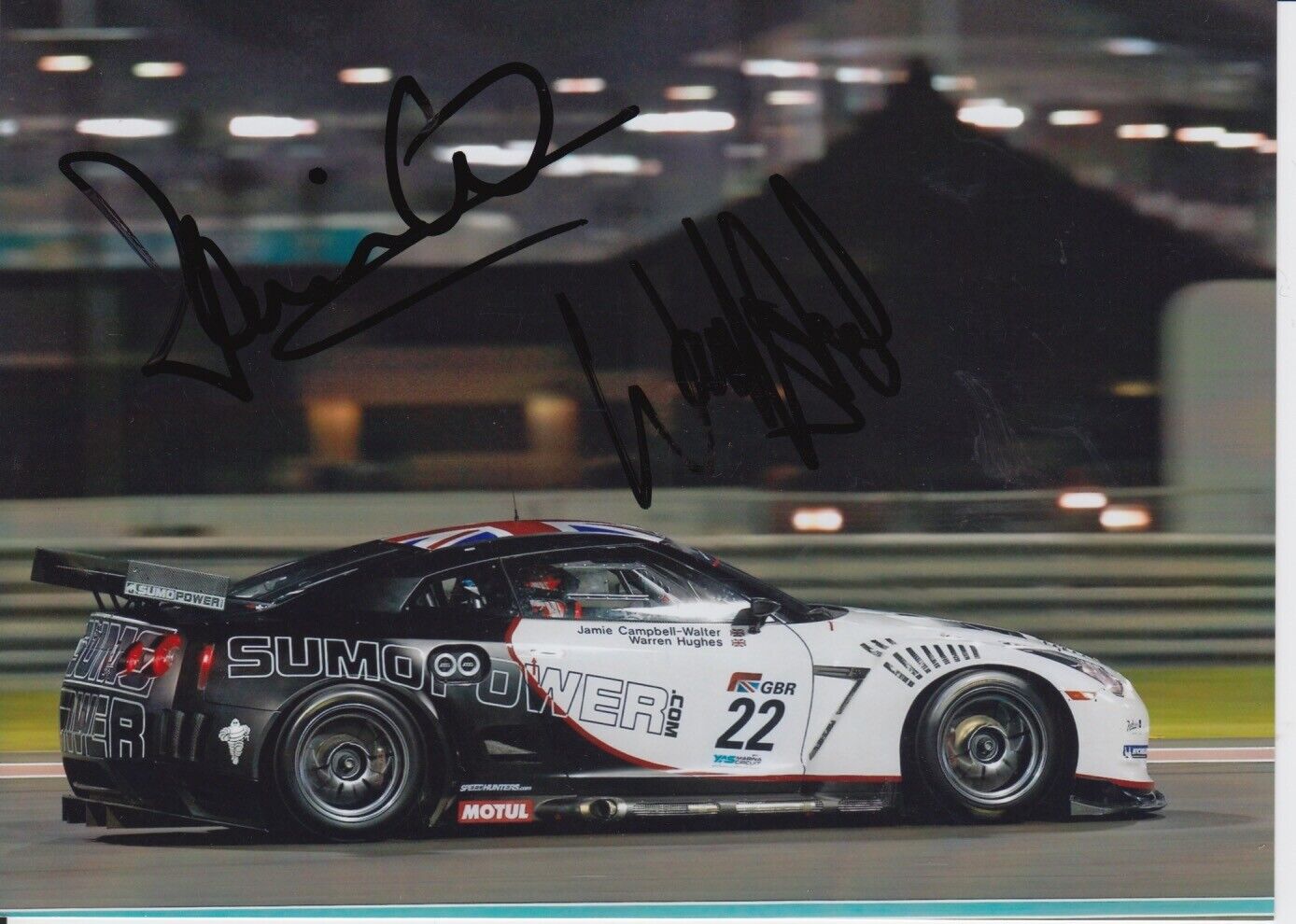 Campbell-Walter and Hughes Hand Signed 7x5 Photo Poster painting - FIA GT Championship 4.